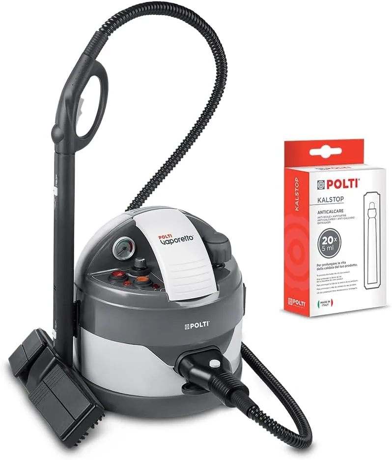 Polti Vaporetto Eco Pro 3.0 Kalstop, Incluye 20 Ampollas Antical | Limpiador de vapor con caldera, ta