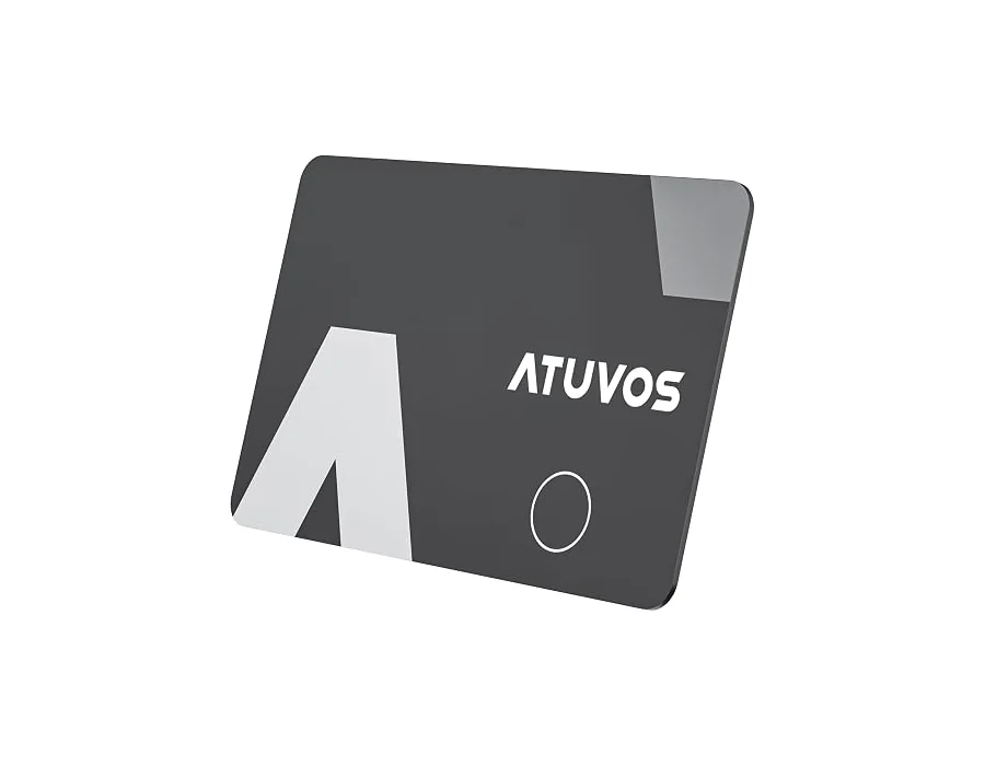 ATUVOS Air Tag Card Localizador Ultradelgado 1.6mm, Smart Bluetooth Tracker Compatible con APP Buscar Apple (Sólo iOS, Android Not Supported), Rastreador Buscador para Cartera, Mal foto 2