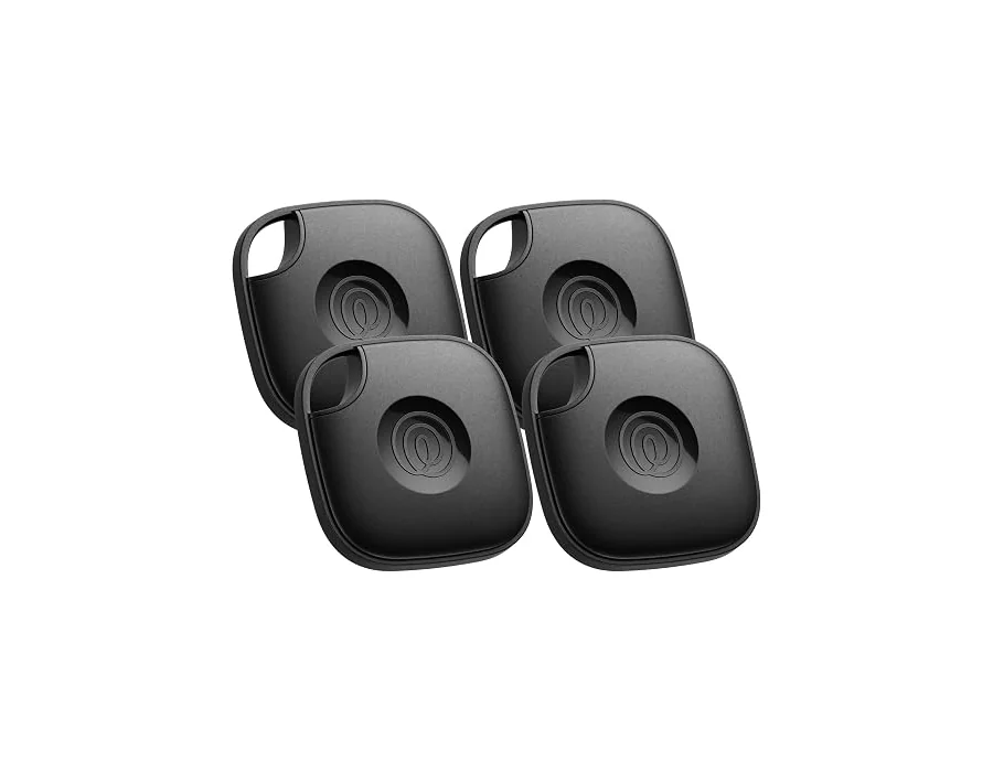 Life360 Tile - Localizador Bluetooth, localizador de Llaves y localizador de Objetos para Llaves, Bolsos y Mucho más.Compatible con iOS y Android. Paquete de 4 (Negro) — Ref. BYLV