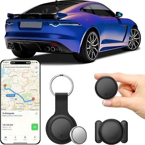 GPS Coche localizador,Localizador GPS para Coche,Compatible con Android e iOS,2026 Magnético Rastreador GPS Coche,Seguimiento en Tiempo Real para vehículo,Auto/Motocicletas,Sin Suscripción