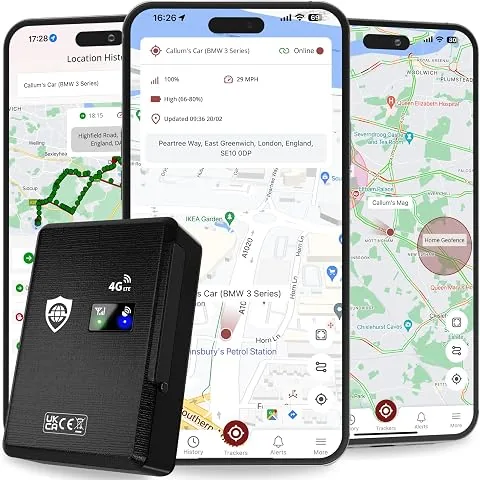 SafeTag mag 4G - Rastreador GPS 4G LTE magnético Recargable, Coche, Furgoneta, Moto, Caravana, etc,90 días en Espera, Seguimiento en Tiempo Real y alertas, 7 días de Prueba Gratis + SIM incluida.