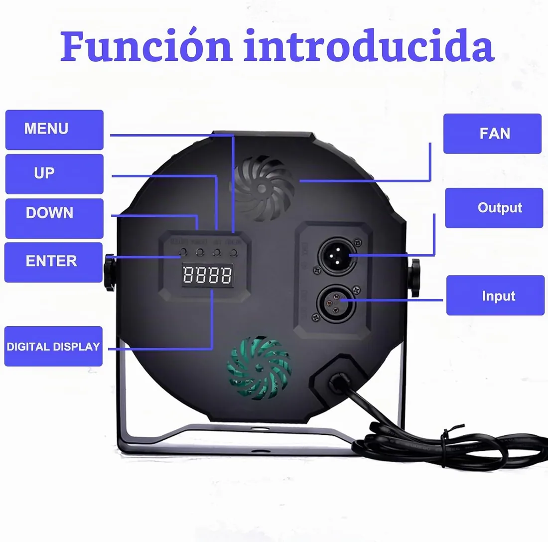 Luces de Discoteca Focos LED par con 36 LED Luz Discoteca Luces de Escenario 7 Efectos de Iluminación Luces para Fiestas con Mando a Distancia para DJ Discoteca Bar Halloween Cumpleaños Navidad foto 3