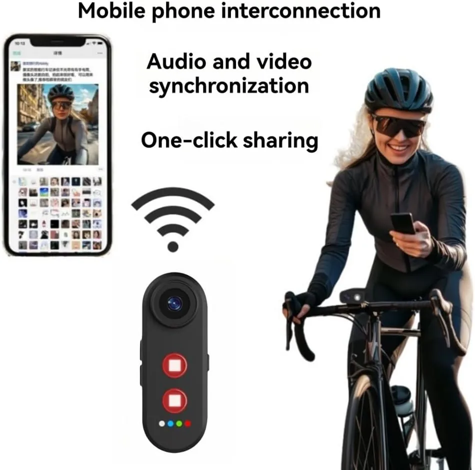 Cámara para Bicicleta HD 1080P con Luz Trasera, Visión de 150 Grados, Interconexión con Teléfono, Radar para Bicicleta, Cámara de Visión Trasera para Bicicleta, A foto 3