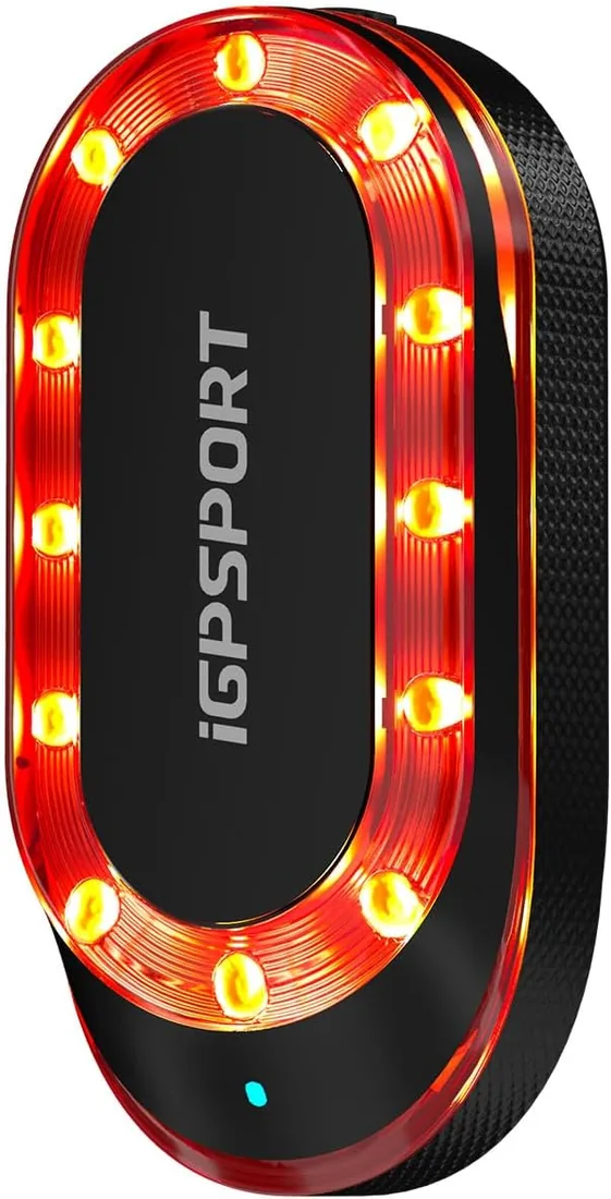 iGPSPORT SRmini Luz Trasera de Radar de Bicicleta, Detección de Frenado | Alcance de detección de 160m, 20h de autonomía,7 modos de iluminación,Compatible con iGPSPORT, Garmin, Wahoo y Bryton