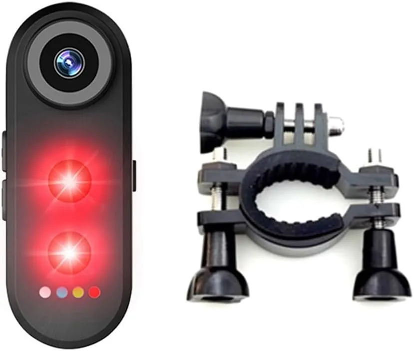 Luz Trasera con Radar Inteligente para Bicicleta de Montaña y Carretera, con Cámara de 150 Grados y Luz Trasera para Bicicletas Eléctricas.