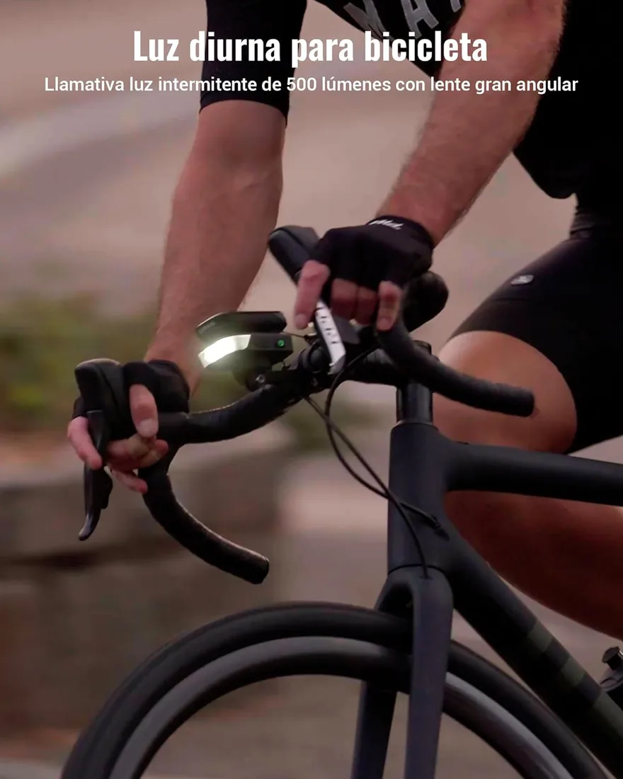 RAVEMEN FR1100SE Faro Delantero Compatible con Garmin Ciclocomputadores | compatible con Wahoo/Bryton, 1100 Lúmenes Luz Frontal gran Angular 270° para Ciclismo Urbano Nocturno y Advertencia Diurna foto 3