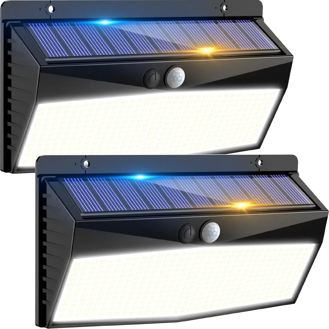 Peasur Luz Solar LED Exterior Jardin 368LED Luces Solares con Sensor de Movimiento, IP65 Impermeable Focos LED Exterior Solares, Superbrillante Lamparas Solares-2 Paquete foto 3