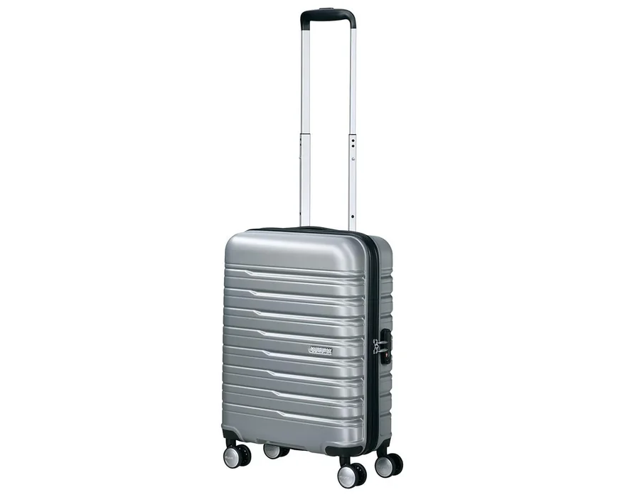 American Tourister Flashline - Spinner S, Equipaje de Mano, 55 cm, 34 L, Plata (Sky Silver) foto 2