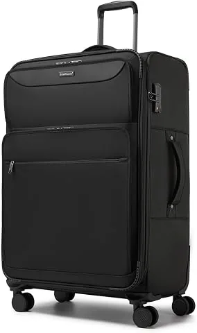 British Traveller Maleta Trolley Grande Rígida Expandible 79,5cm, Maletas Rígidas de Viaje con 4 Ruedas Giratorias y Cerra