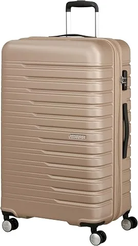 Flashline - Maleta rígida Grande (78 cm), Ampliable, maletín de Viaje con 4 Ruedas, Cierre TSA, 100/109 L, Color Dorado Marfil foto 2