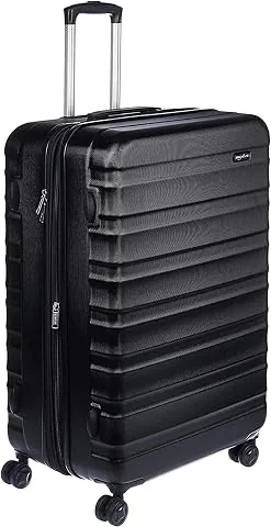 Maleta Rígida Grande - Equipaje de Viaje Extensible ABS con 4 Ruedas Dobles Giratorias - Resistente a Arañazos y Ligera - 78 x 52,6 x 32cm - Negro foto 3