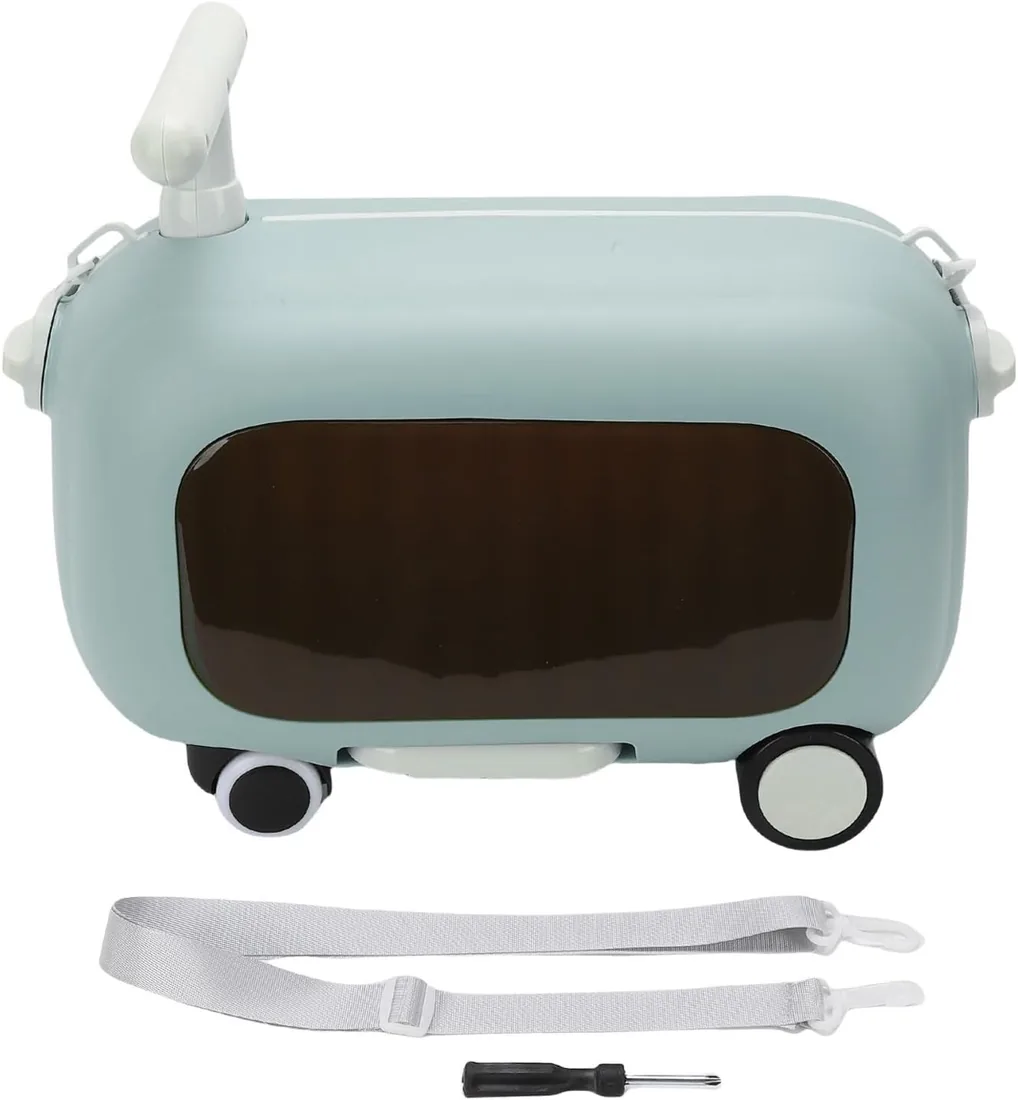 Equipaje para Niños para Viajar Pedal Plegable de 90 Grados Maletas para Niños de Gran Capacidad con Ruedas Maleta Multifuncional para Montar Equipaje para Niños para Niños y (A) foto 2