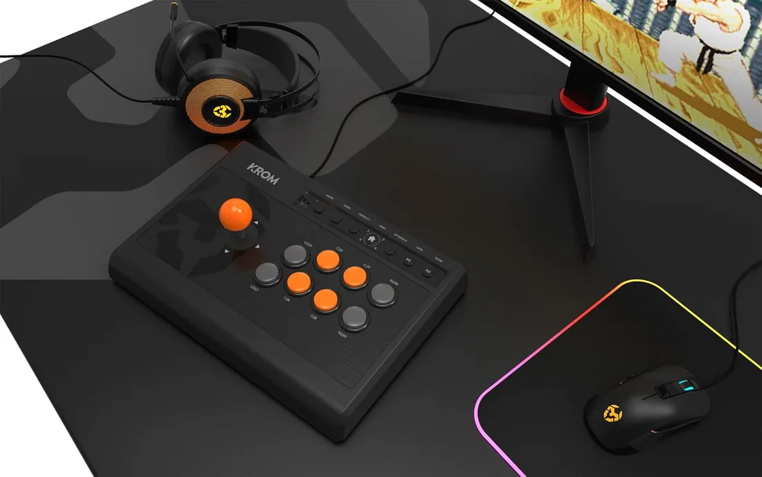 KROM Kumite -NXKROMKMT- Gamepad Arcade Multiplataforma, Fighting Stick, Joystick, modos D-Pad o X/Y input, compatible PC, PS3, PS4 y XBOX One foto 2