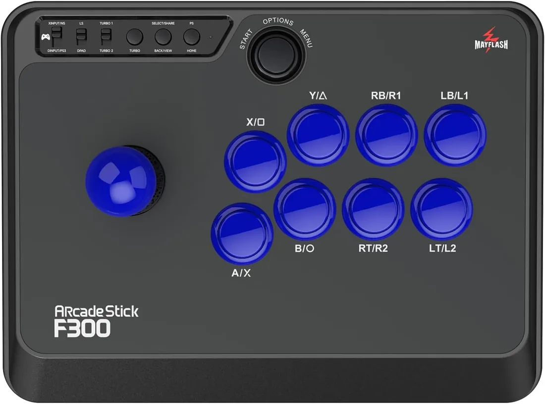 MAYFLASH F300 Arcade Fight Stick Joystick para Switch/Switch 2, Xbox Series X, PS4,PS3, Xbox One, Xbox 360, macOS, Windows, Steam Deck, NeoGeo mini, NeoGeo Arcade Stick Pro foto 2