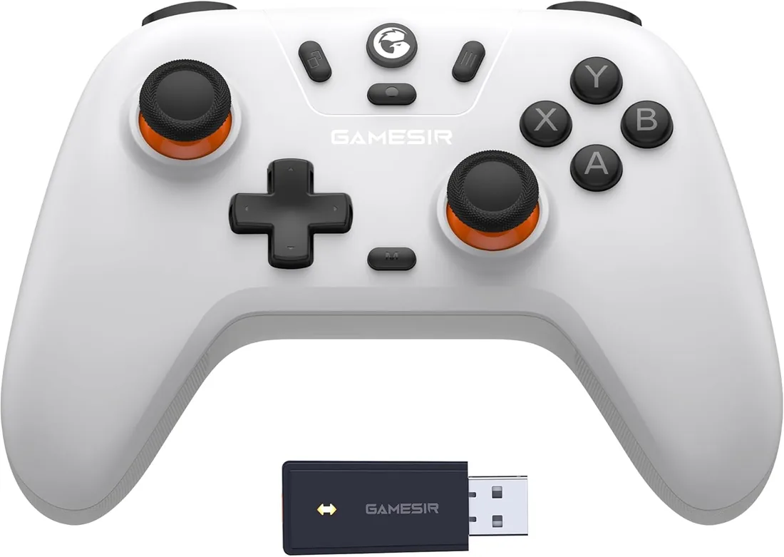 GameSir Nova Lite Mando Inalámbrico PC & Switch, Efecto Hall (Blanco) | Joystick Gamepad para PC con Windows/Switch/iOS/Android, con Disparador de Efecto Hall, DualVibration, Turbo, Motion foto 3