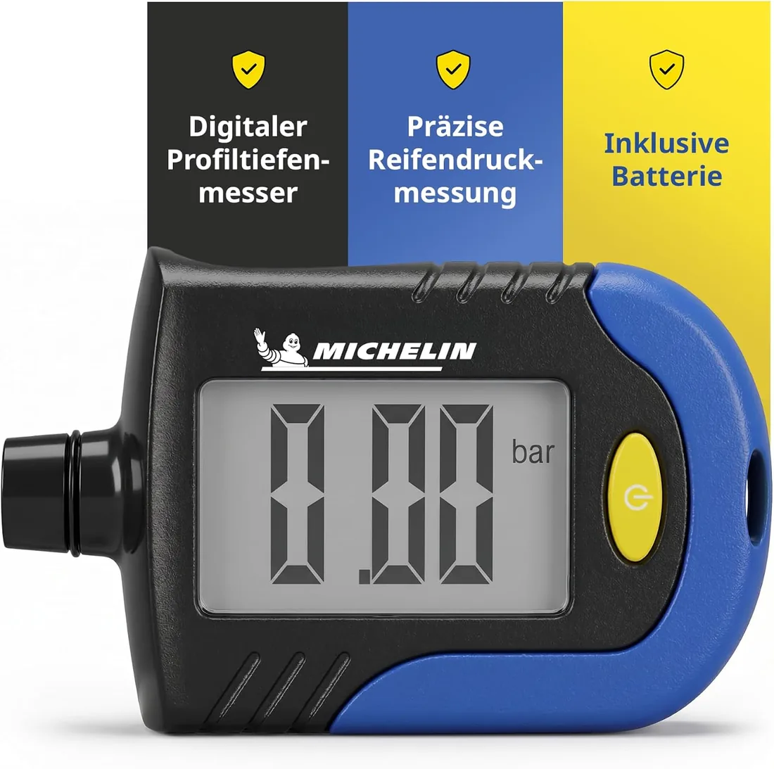 MICHELIN 009526 Verificador de Presión Digital Y Desgaste Neumáticos