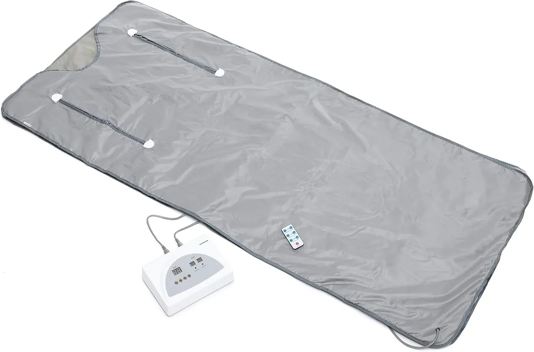 InnovaGoods® Manta Electrica, Manta Electrica Sauna de Calor Infrarrojo, Manta termica Apta para Todo el Cuerpo, Manta Sauna de Calor infrarrojo Potencia la eliminación de Grasas y toxinas. foto 2