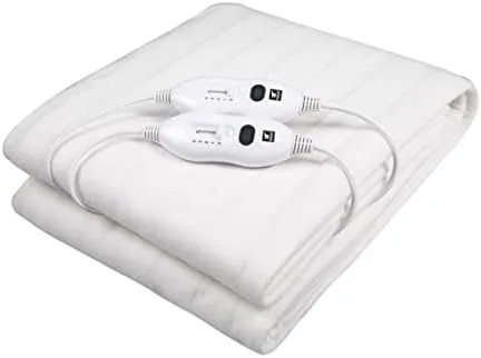 Manta eléctrica/Calentadora de cama, dimensiones: 160x140cm lavable. 2 Ajustes de temperatura. 2 controles regulables. Potencia: 2x60W. THULOS TH-EB400 foto 2