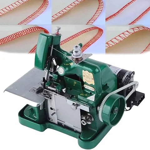 Remalladora Y Máquinas Overlock,Maquina Coser Electronica,Eléctrica Portátil Overlock,Para Dobladillo Y Costura,3000 Puntadas/Min foto 2
