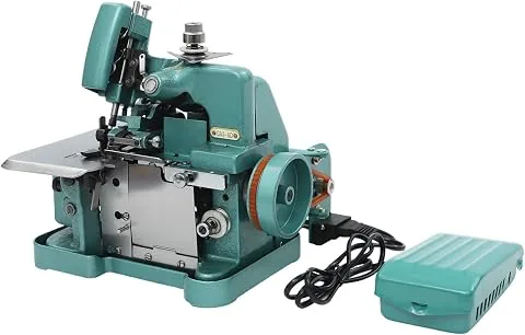 TaNeHaKi Overlock - Máquina de coser con pedal (150 W) | 3000 puntadas/min, 2,5 – 3,5 mm de ancho overlock, para algodón,