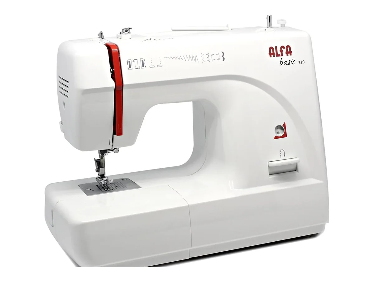 ALFA 720+ Máquina de Coser, Compuesto, Blanco, 30x19x41 cm