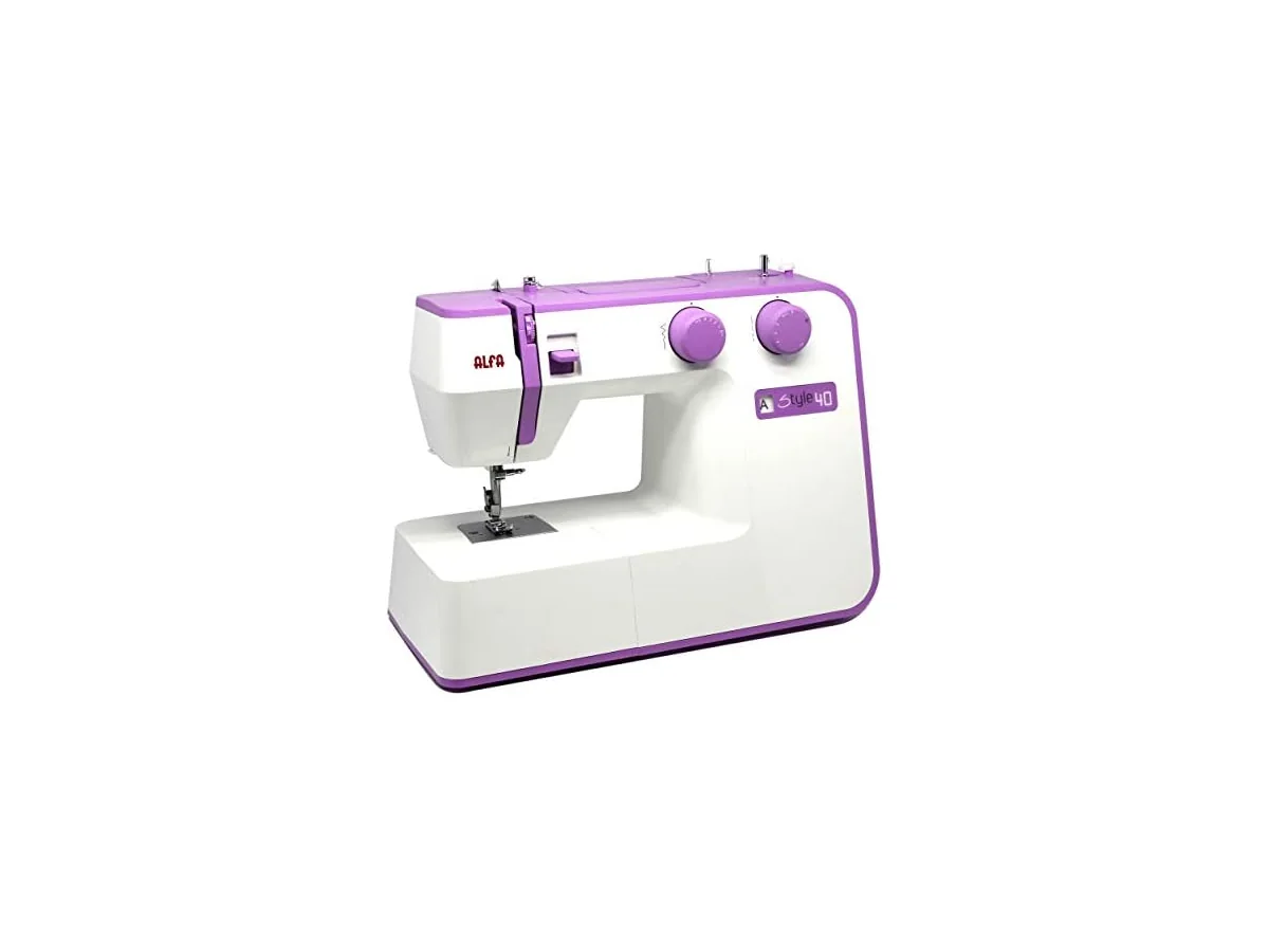 ALFA Máquina de Coser, Style 40, Morada, 31 Puntadas, 30 x 19 x 41 Cm, Accesorios Incluidos foto 2