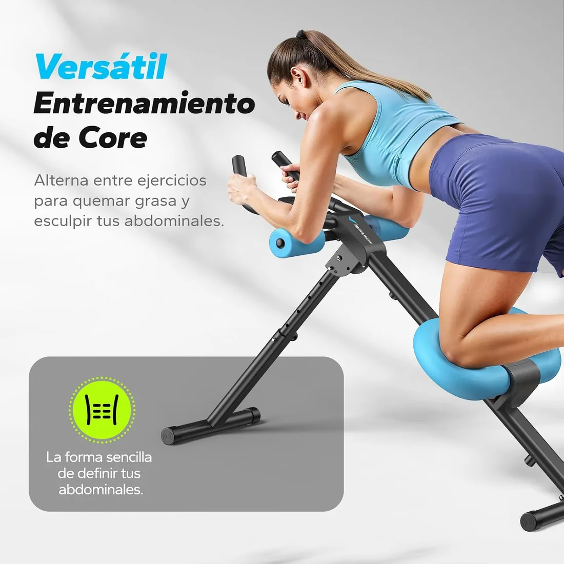 MERACH Entrenador de Abdominales, Entrenador de músculos Abdominales para el hogar, Dispositivo de Entrenamiento Multifuncional para Entrenamiento de Cuerpo Completo foto 2