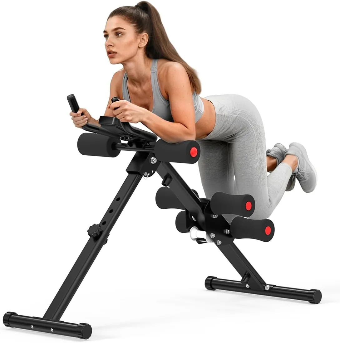 RELIFE REBUILD YOUR LIFE Maquina Abdominales Casa Aparato de Entrenamiento Muscular Ejercitador Plegable Multifuncional Gimnasio