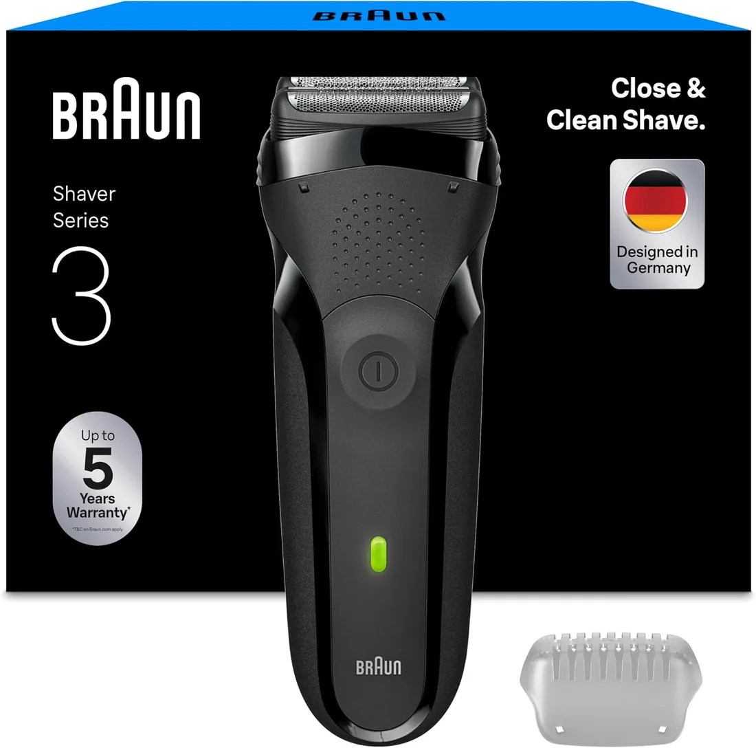 Braun Series 3 Afeitadora Eléctrica Hombre, 300S, Gris foto 2