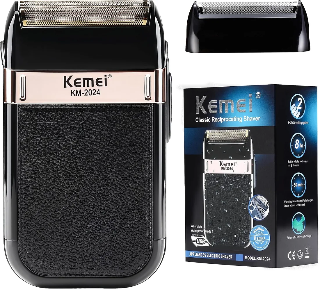 KEMEI afeitadora electrica hombre, maquina de afeitar