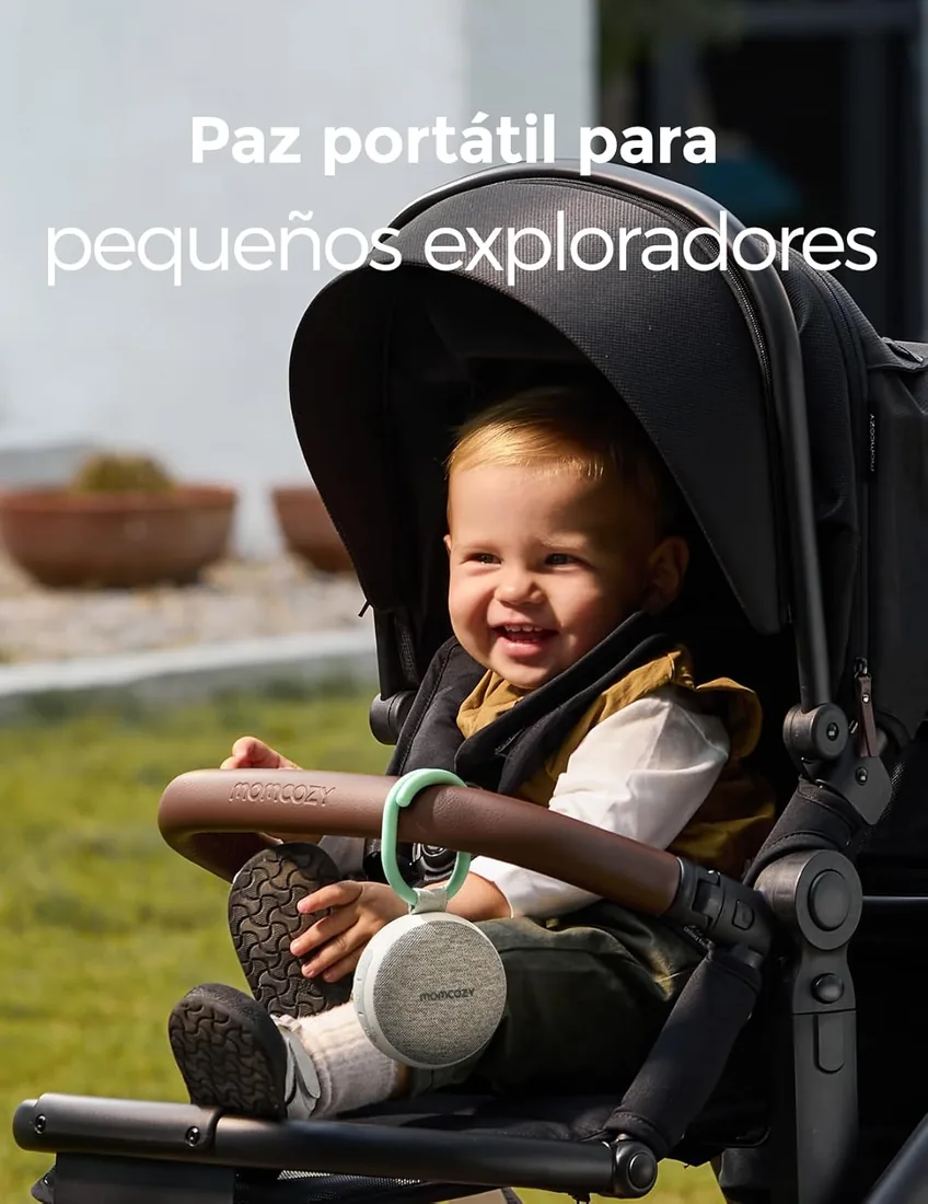 Momcozy Ruido Blanco Bebe con 20 Sonidos Relajantes y Anillo Colgante | Maquina Ruido Blanco Bebe con Luz Nocturna, Temporizador, Larga Duración para Viajes foto 2