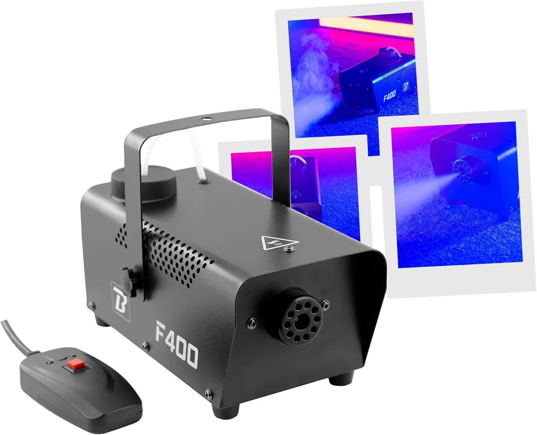 BOOMTONE Machine à fumée F400 noir