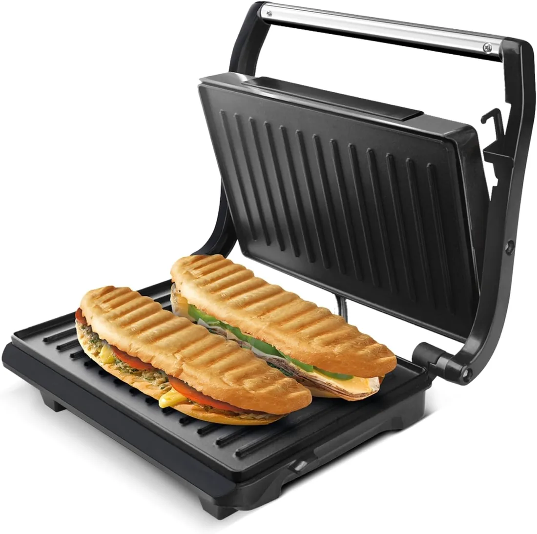Taurus Amazing - Sandwichera Eléctrica, 700W, Grill, Placas Antiadherentes foto 3
