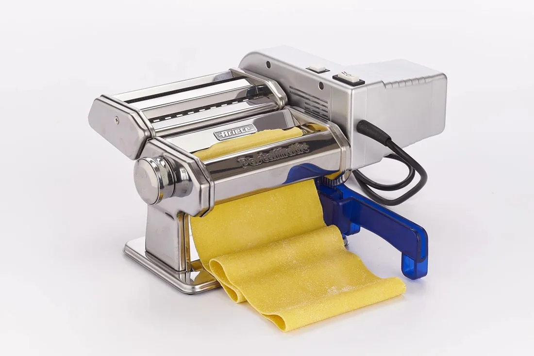 Ariete 1593 PastaMatic - Máquina automática prepara pasta fresca, 70 W, 2 velocidades, función pulse, 10 posiciones para el grosor de la pasta, acero inoxidable foto 3