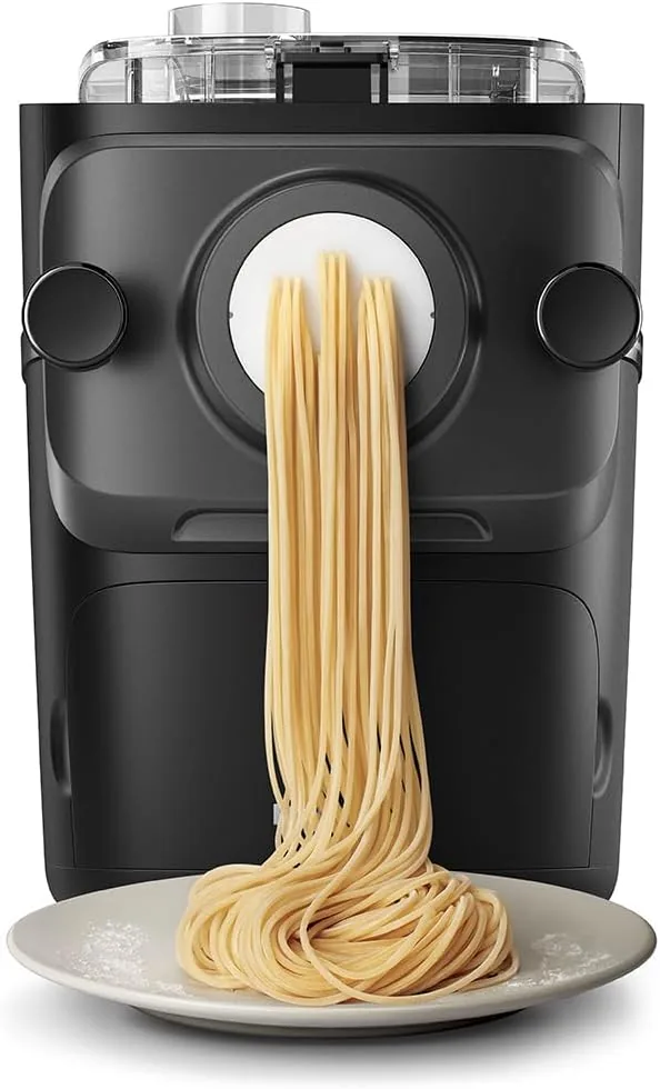 Philips 7000 Máquina para Hacer Pasta Fresca, ProExtrude, 8 Discos, Negro | Máquina para pasta fresca con pesaje automático, tecno. ProExtrude, completamente automática, 8 discos para pasta (HR2665/93)