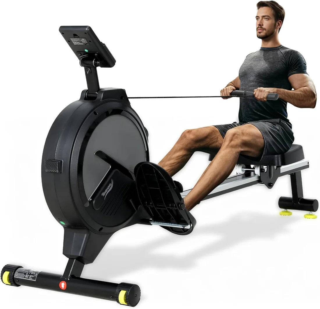 Máquina de Remo para casa, Máquina Remo casa con 16 Niveles de Resistencia, Pantalla LCD, Rowing Machine Magnético súper silenciosa, Nuevo Diseño, Mquina De Remo Profesional Gym En Casa foto 2