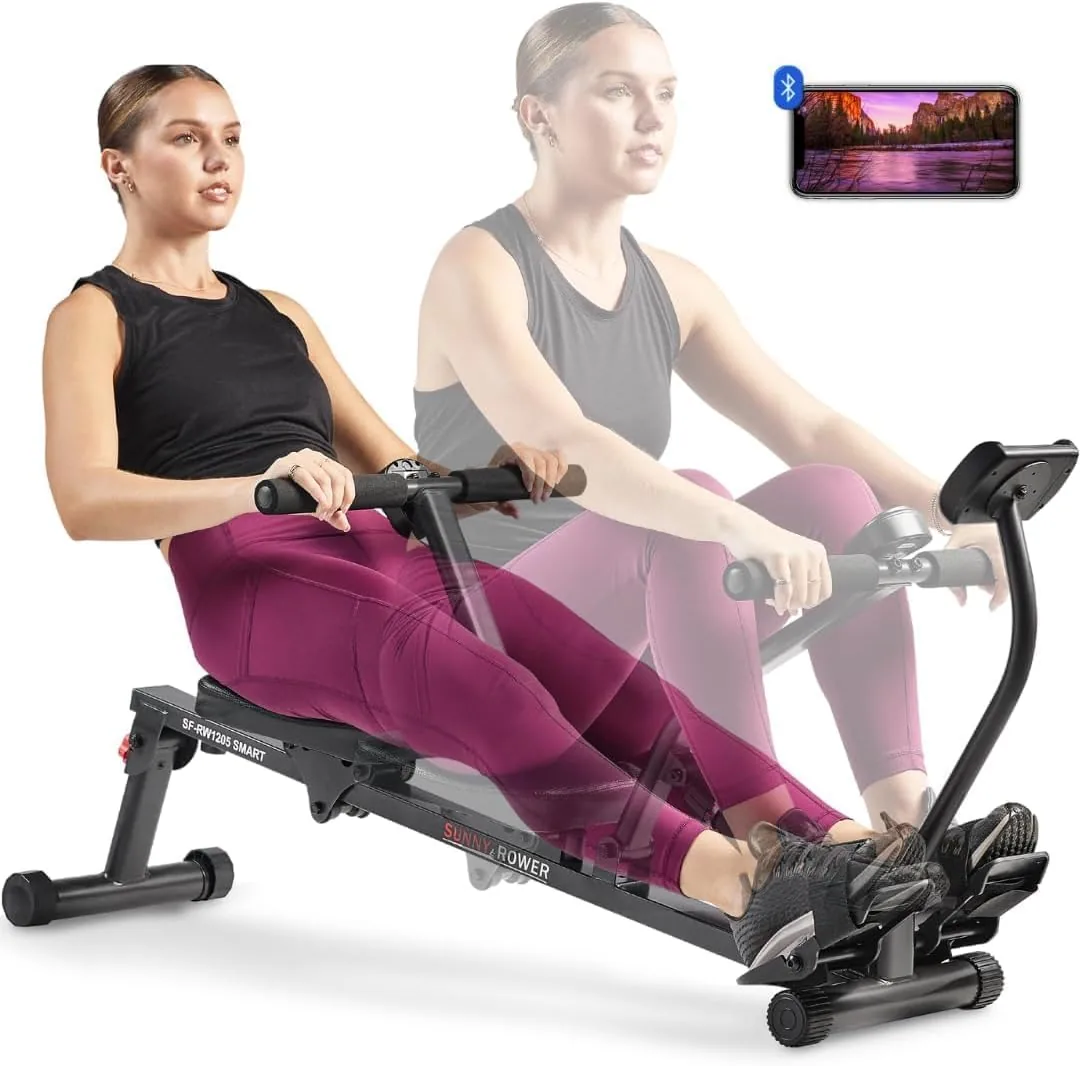Sunny Health & Fitness Remo Hidráulico Compacto con 12 Niveles | Cardio de Cuerpo Completo, Suave con las Articulaciones, Ligero y Portátil, Silencioso y Suave Ride, Montaje Fácil foto 3