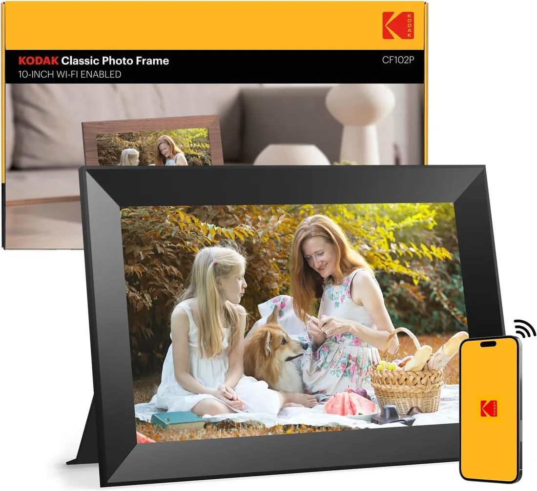 Kodak Marcos Fotos Digitales WiFi de 10.1 Pulgadas con Pantalla Táctil IPS en Alta Definición, 32 GB RAM y Capacidad de Compartir Fotos y Videos Mediante la App foto 3