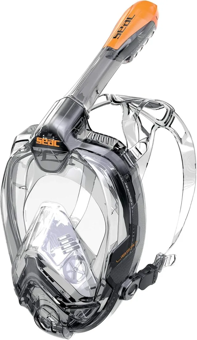 Seac Libera, máscara de Snorkel Integral de Nueva generación, Silicona hipoalergénica, liberación rápida, 4 tamaños