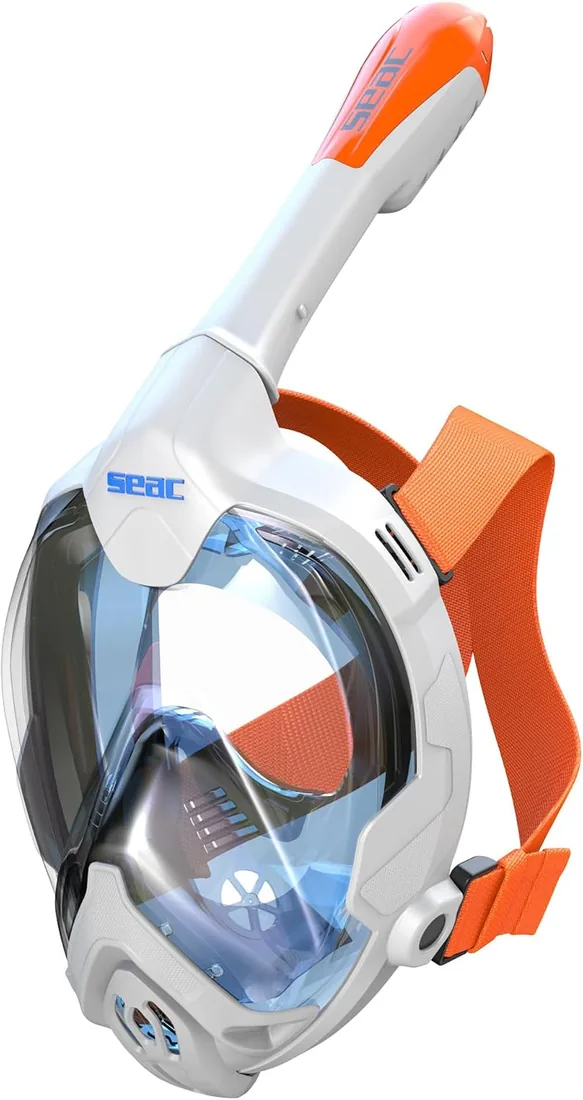Seac Magica, máscara de Snorkel Integral, Anti-Vaho, Válvula de Purga y Snorkel Estanco