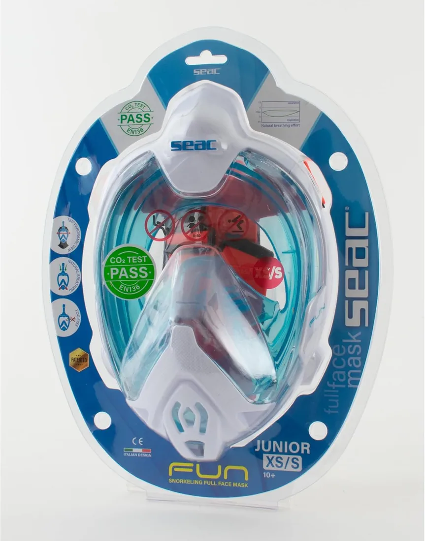 Seac Magica, máscara de Snorkel Integral, Anti-Vaho, Válvula de Purga y Snorkel Estanco foto 3