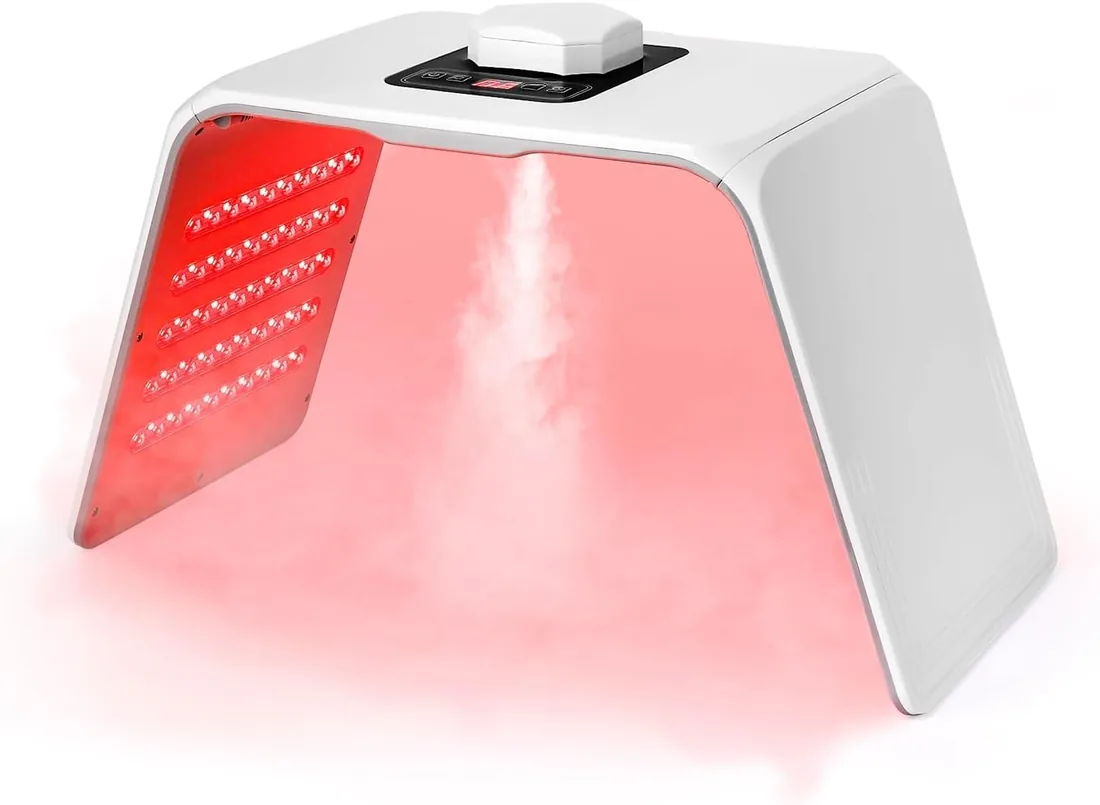 Máscara LED de belleza para la cara, 7 colores, máscara facial LED, lámpara de terapia de luz roja para cara y cuerpo, máquina de terapia de luz LED, uso en casa y salón