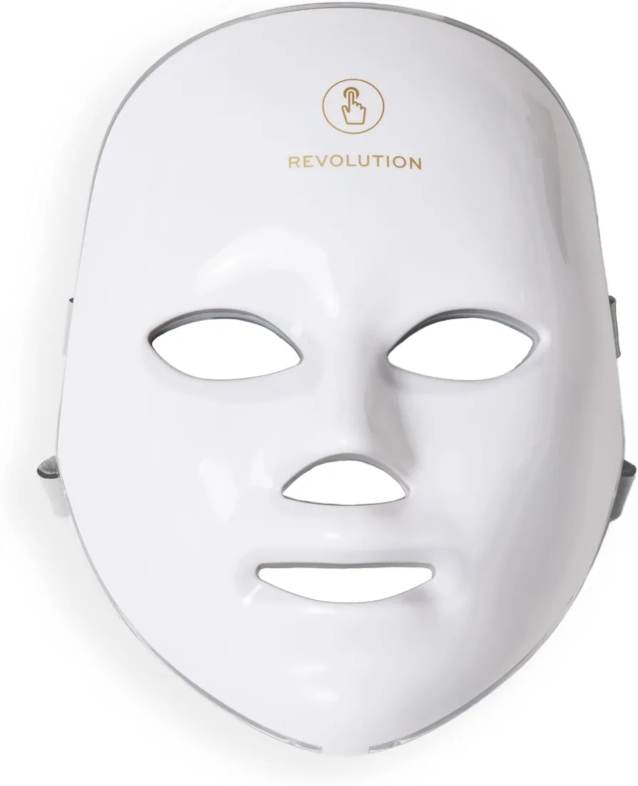 Revolution Pro Miracle LED Face Mask, Máscara facial LED rojo & azul con 90 luces, mejora textura & luminosidad de la piel foto 2