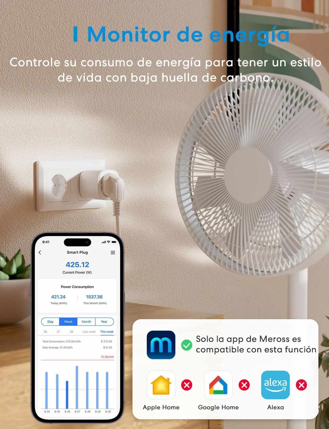 Meross Matter con medidor (pack de 2) foto 2