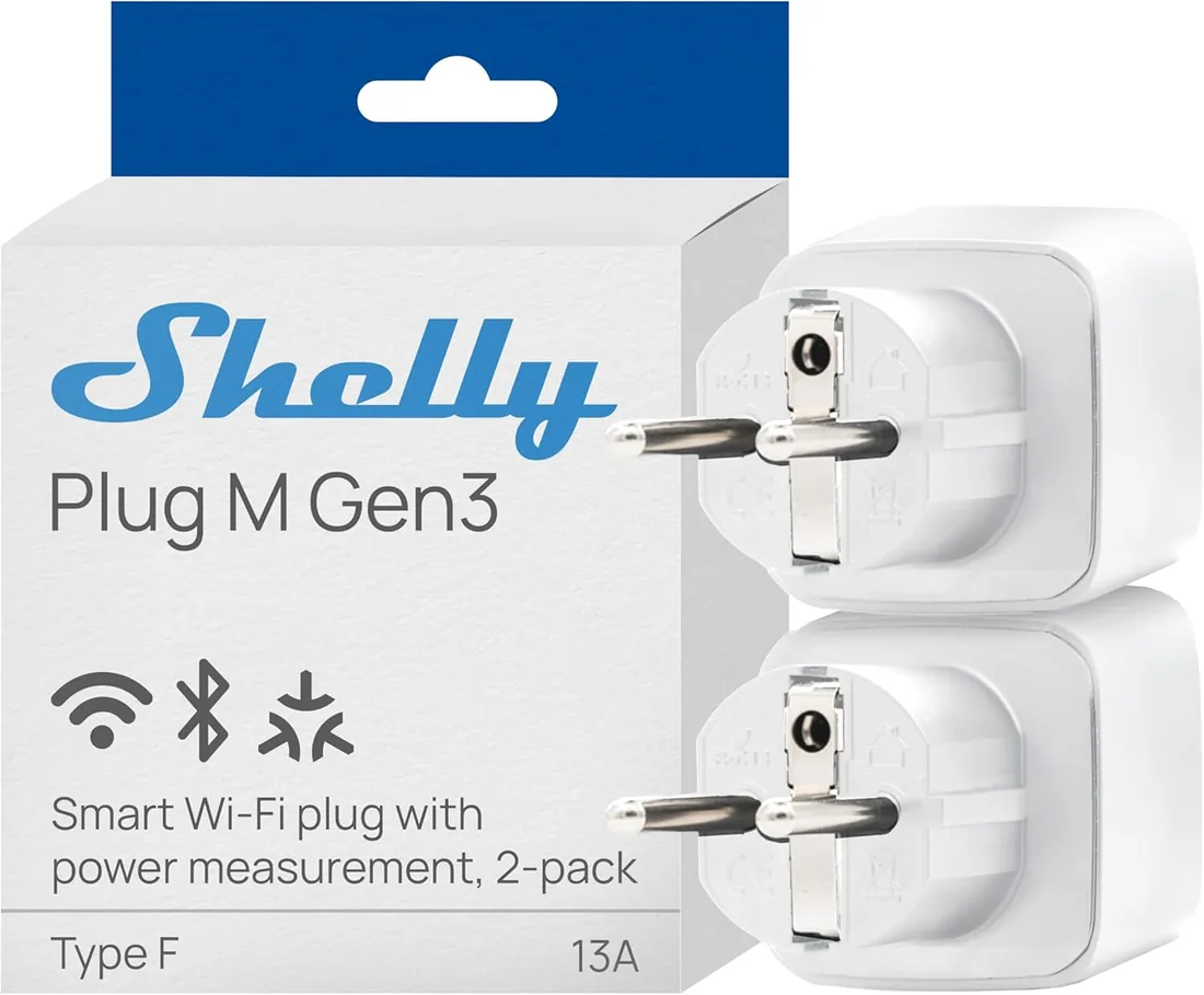 Shelly Plug M Gen3 (pack de 2)