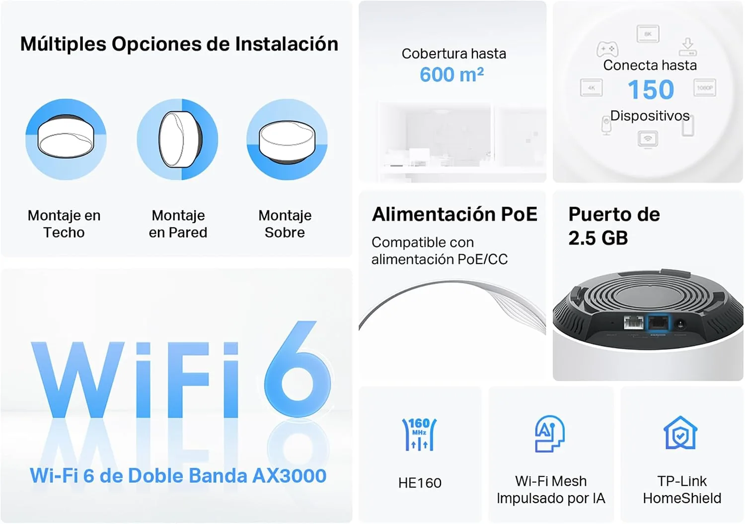 TP-Link Deco X50-PoE (pack de 3) foto 3