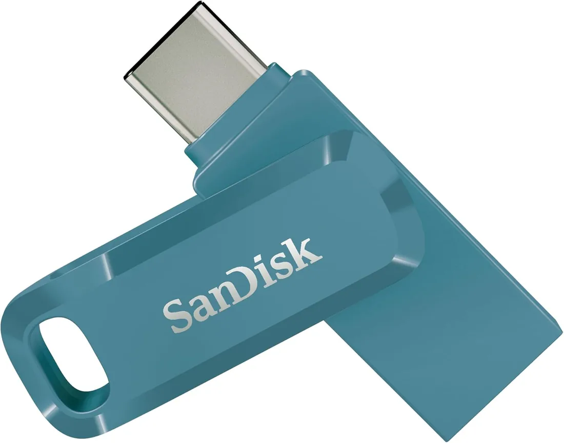 SanDisk Ultra Dual Drive Go USB Type-C Memoria Flash 128 GB (con conectores USB Type-C y Type-A reversibles, para Android móviles, Tabletas, Macs y Ordenadores, hasta 400 MB/s) Navagio Bay