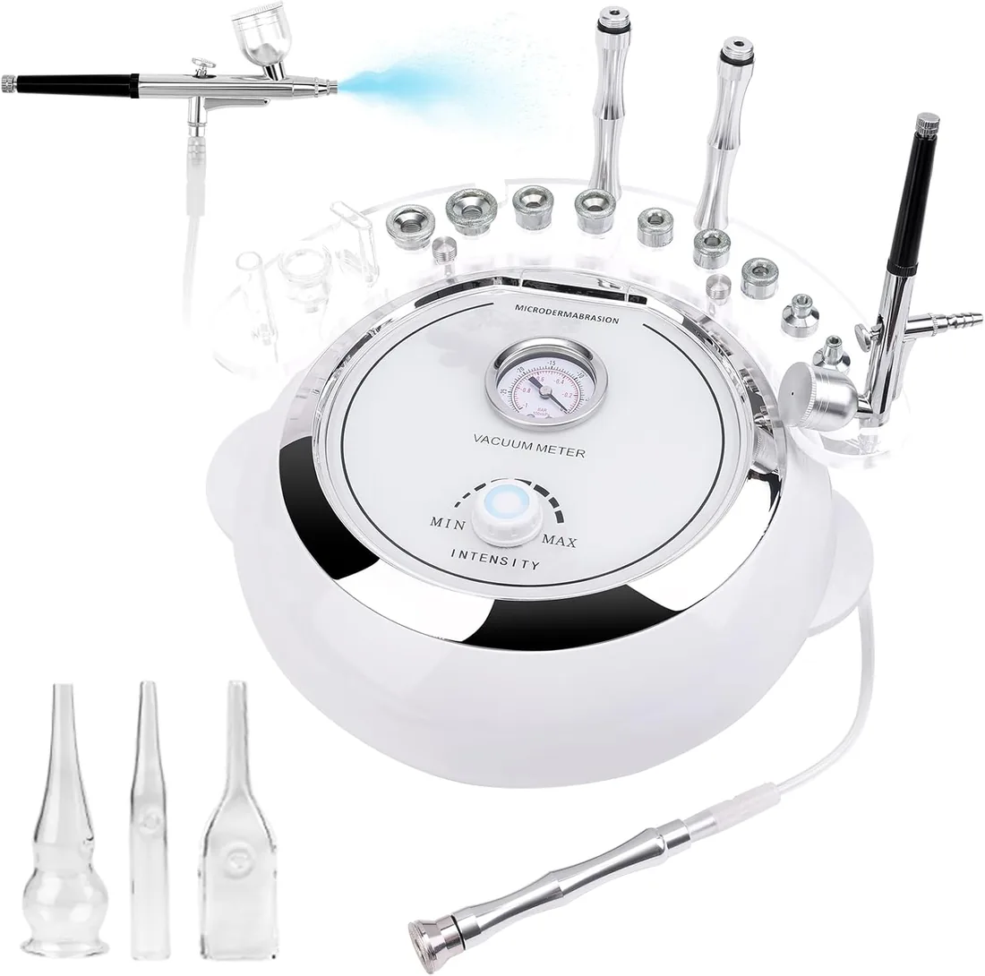 Dispositivo profesional de dermoabrasión, 3 in 1 Dispositivo de microdermoabrasión, microdermoabrasión de diamante, peeling facial, profesional equipo de salón de belleza facial uso doméstico