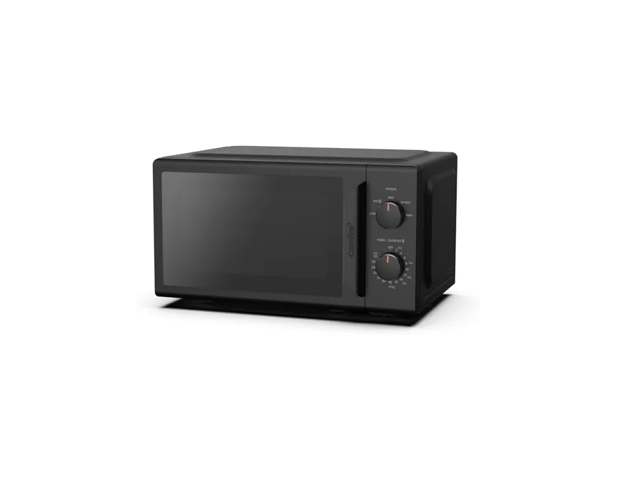 COMFEE' CMO-MP012ND(BK) Mini horno microondas de 20 L y 700 W, color negro, con ventana grande, diseño compacto, función de descongelación rápida, 5 niveles de potencia foto 2