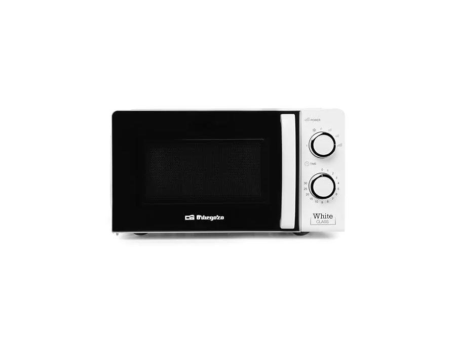 Orbegozo MI 2115, Microondas, 700 W, 6 niveles de funcionamiento, 20 litros de capacidad, temporizador hasta 30 minutos, programa descongelación, señal fin cocción, color blanco foto 2
